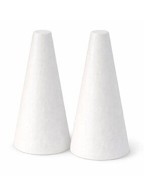 Foam Cone Craft Supplies White Styrofoam Cones FloraCraft Foam Cones For DIY Top